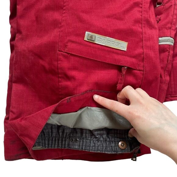 𝅺CAPPEL Calling Snowboard Ski Snowshot Winter Snowpants Red Pants - Picture 9 of 13